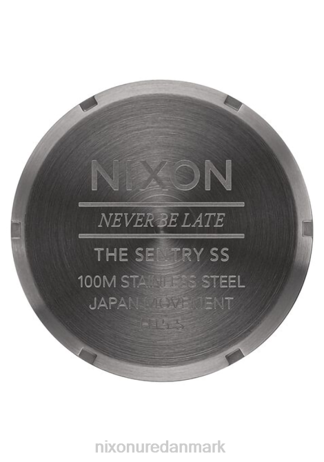 holde øje Nixon vagtpost i rustfrit stål gunmetal/sort solstråle 06F410