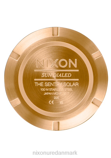 holde øje Nixon vagtpost solar læder alt guld/sort 06F494