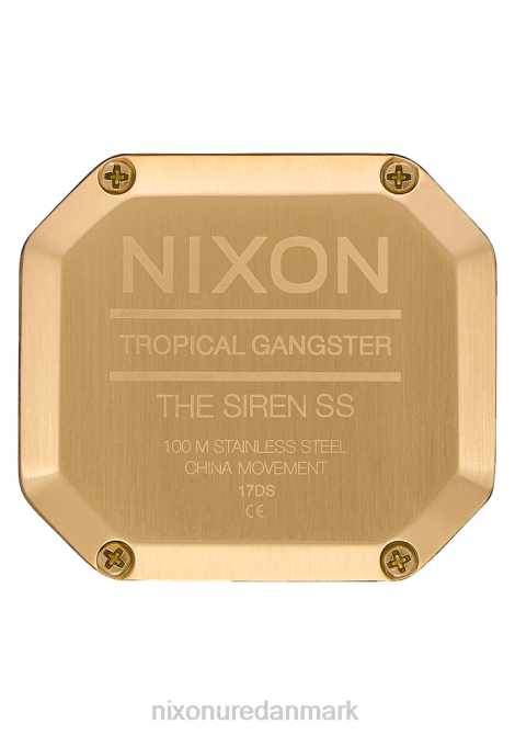 holde øje Nixon sirene i rustfrit stål guld/hvid 06F4206