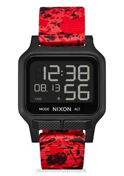 holde øje Nixon varme sort/rød 06F4168